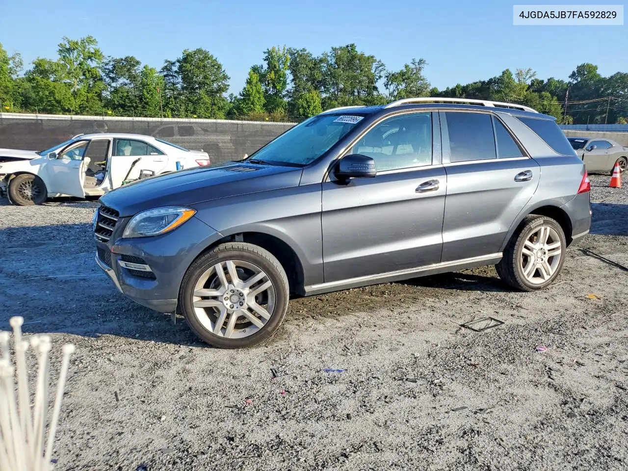 2015 Mercedes-Benz Ml 350 VIN: 4JGDA5JB7FA592829 Lot: 60222896