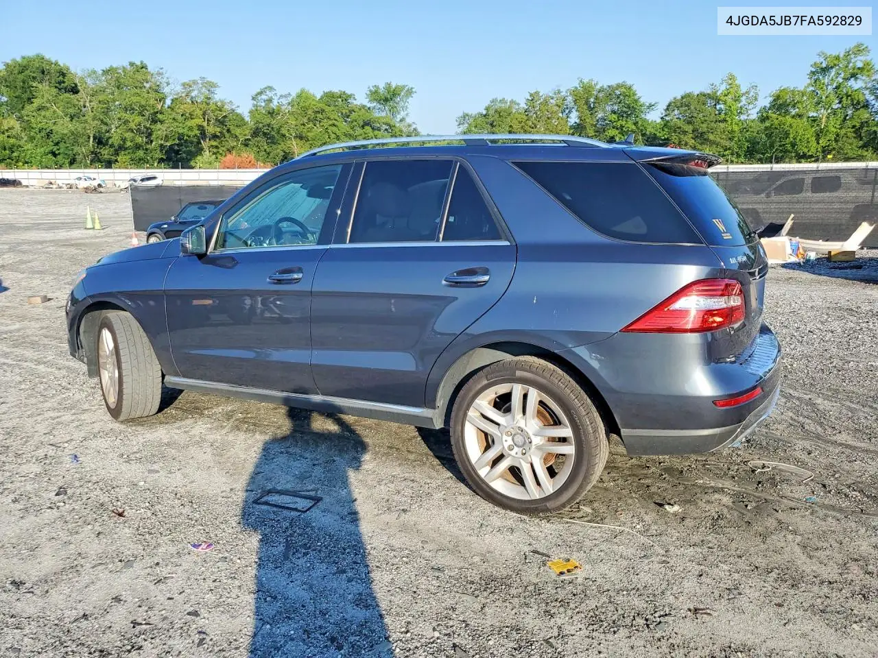 2015 Mercedes-Benz Ml 350 VIN: 4JGDA5JB7FA592829 Lot: 60222896