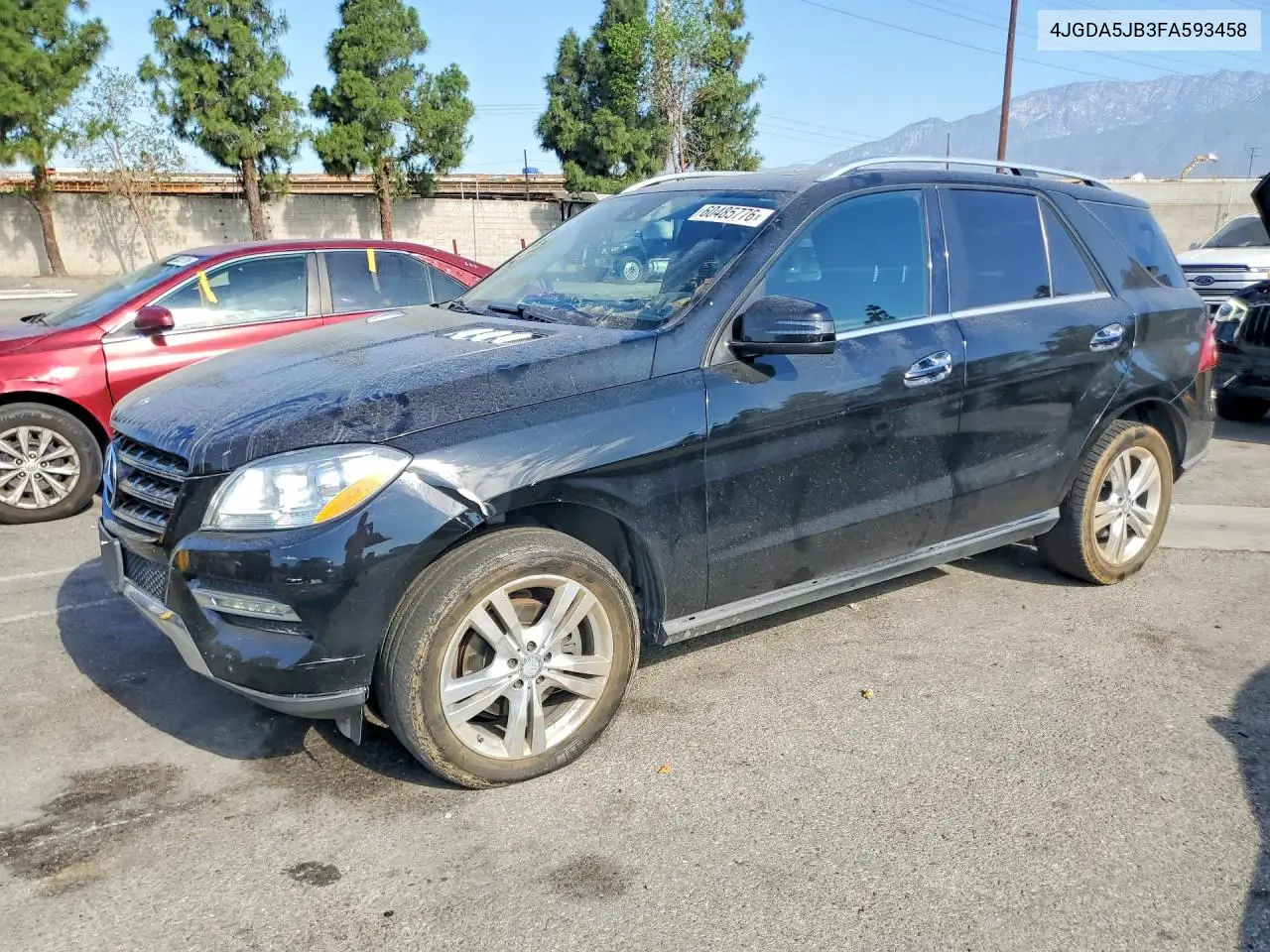 2015 Mercedes-Benz Ml 350 VIN: 4JGDA5JB3FA593458 Lot: 60485776