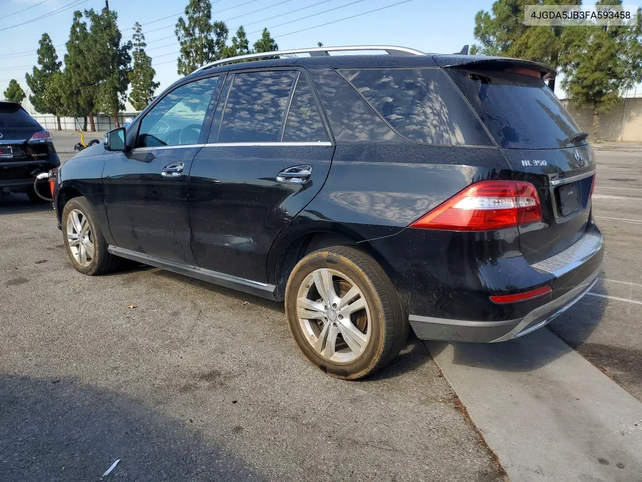 2015 Mercedes-Benz Ml 350 VIN: 4JGDA5JB3FA593458 Lot: 60485776