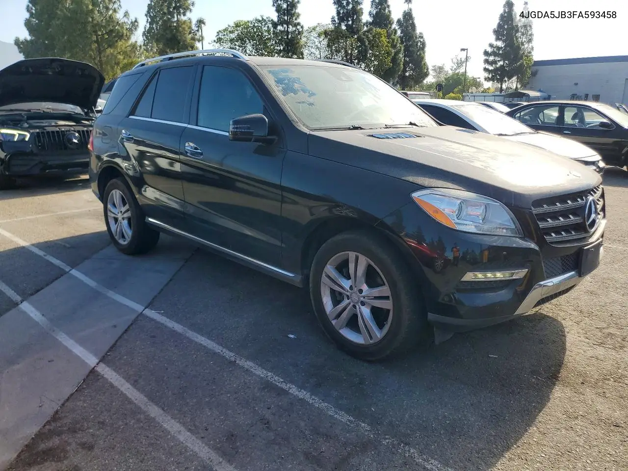 2015 Mercedes-Benz Ml 350 VIN: 4JGDA5JB3FA593458 Lot: 60485776