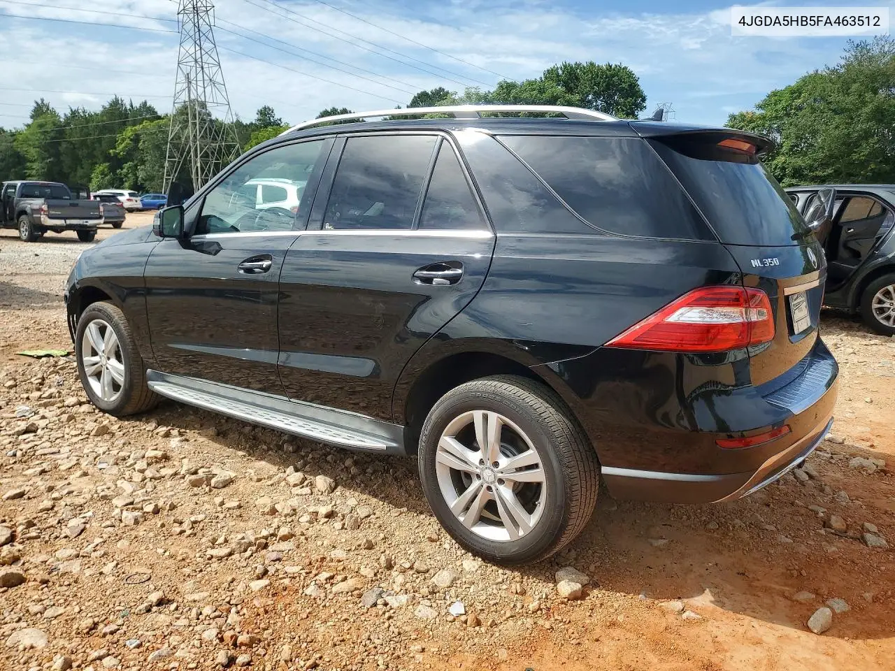 2015 Mercedes-Benz Ml 350 4Matic VIN: 4JGDA5HB5FA463512 Lot: 60498986