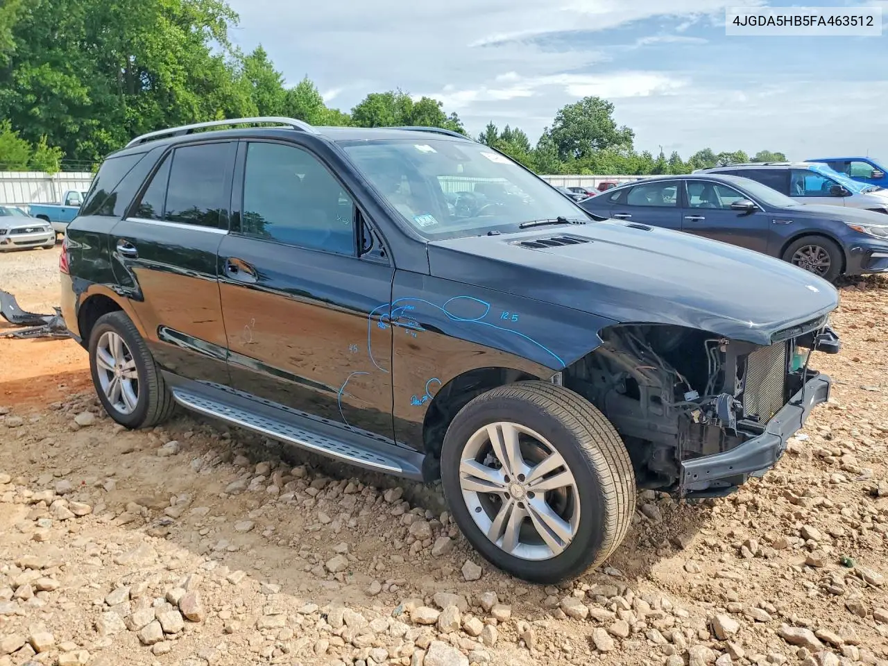2015 Mercedes-Benz Ml 350 4Matic VIN: 4JGDA5HB5FA463512 Lot: 60498986