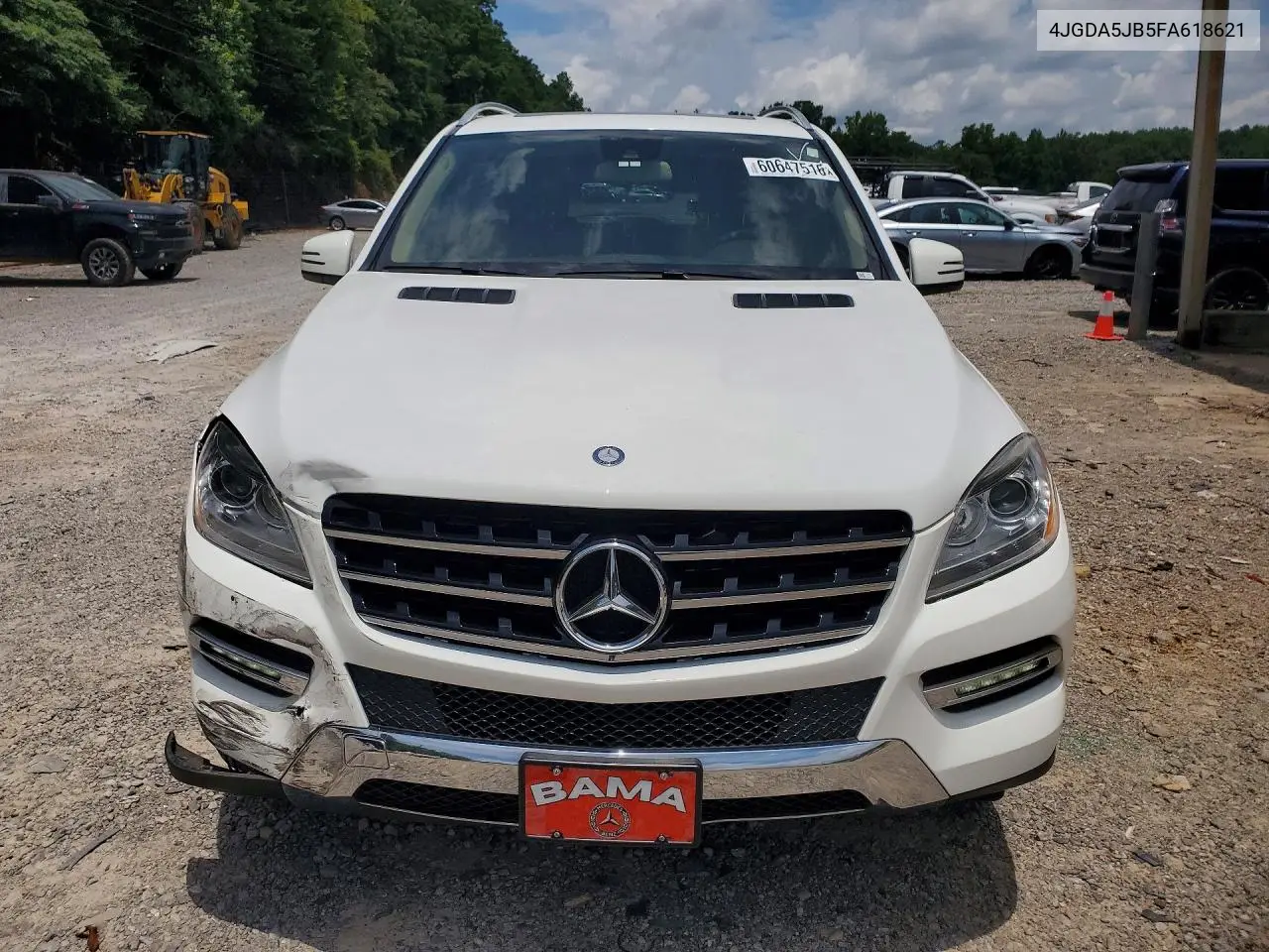 2015 Mercedes-Benz Ml 350 VIN: 4JGDA5JB5FA618621 Lot: 60647516