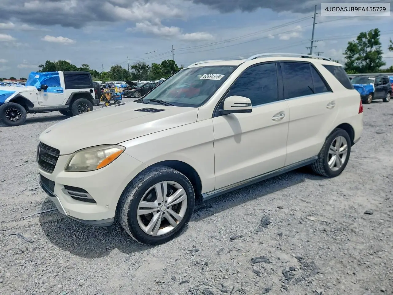 2015 Mercedes-Benz Ml 350 VIN: 4JGDA5JB9FA455729 Lot: 60994956