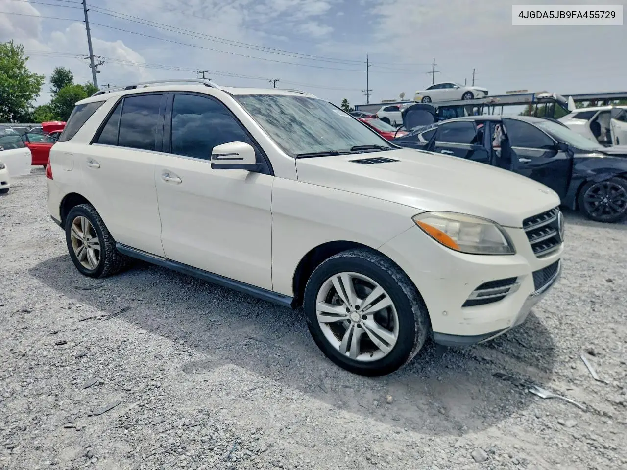 2015 Mercedes-Benz Ml 350 VIN: 4JGDA5JB9FA455729 Lot: 60994956