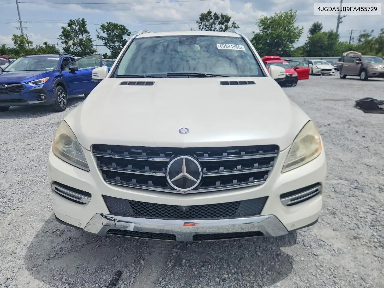 2015 Mercedes-Benz Ml 350 VIN: 4JGDA5JB9FA455729 Lot: 60994956