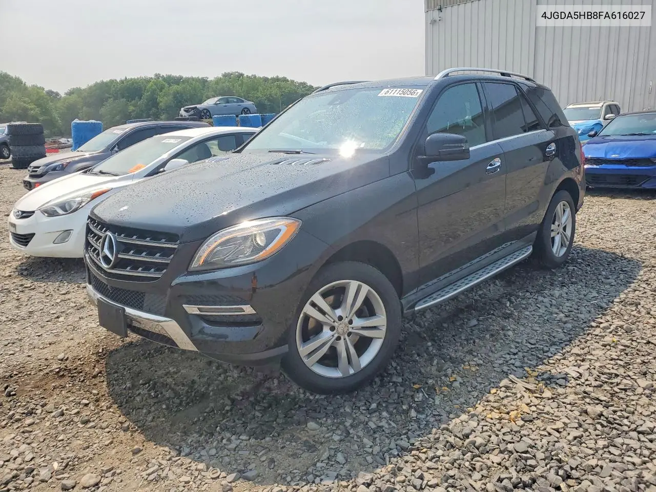2015 Mercedes-Benz Ml 350 4Matic VIN: 4JGDA5HB8FA616027 Lot: 61115056