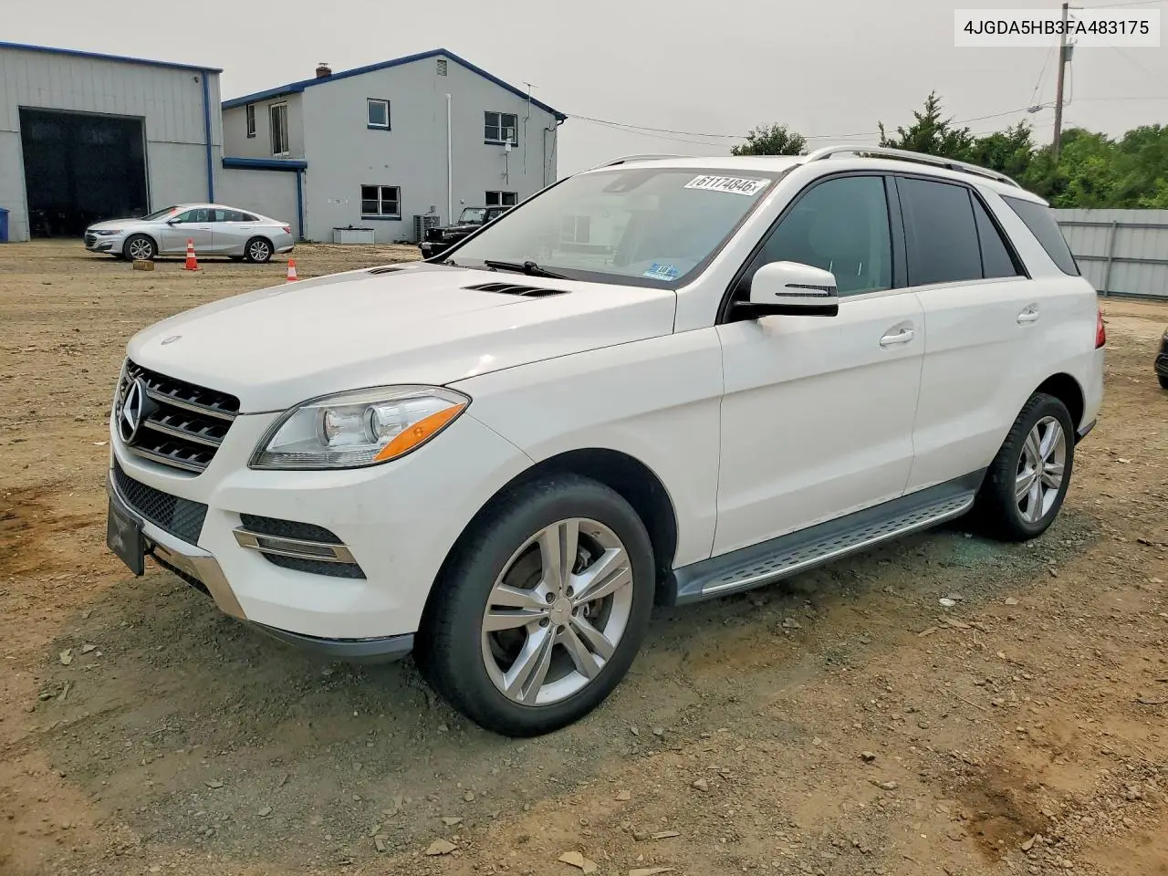 2015 Mercedes-Benz Ml 350 4Matic VIN: 4JGDA5HB3FA483175 Lot: 61174846