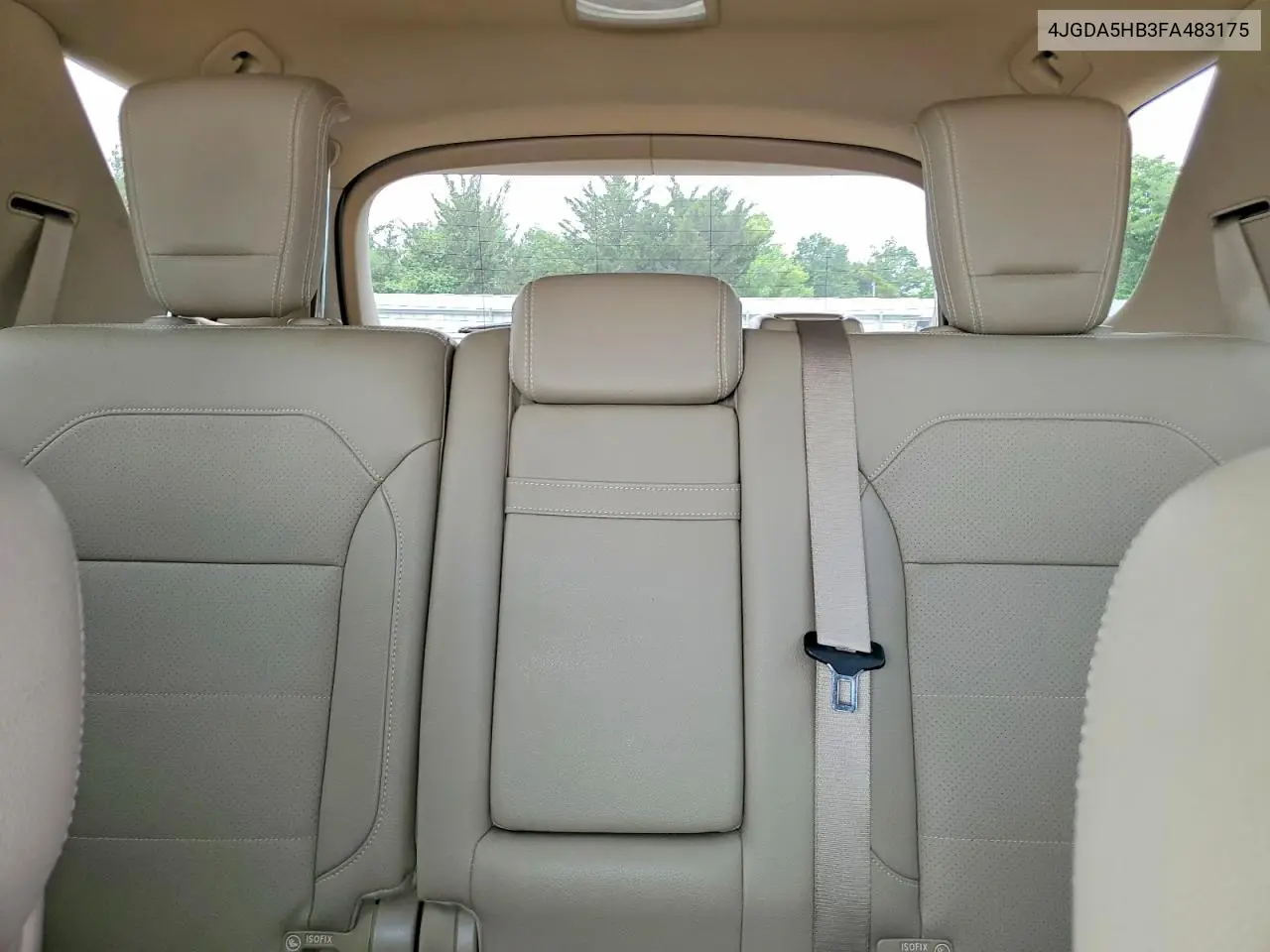 2015 Mercedes-Benz Ml 350 4Matic VIN: 4JGDA5HB3FA483175 Lot: 61174846