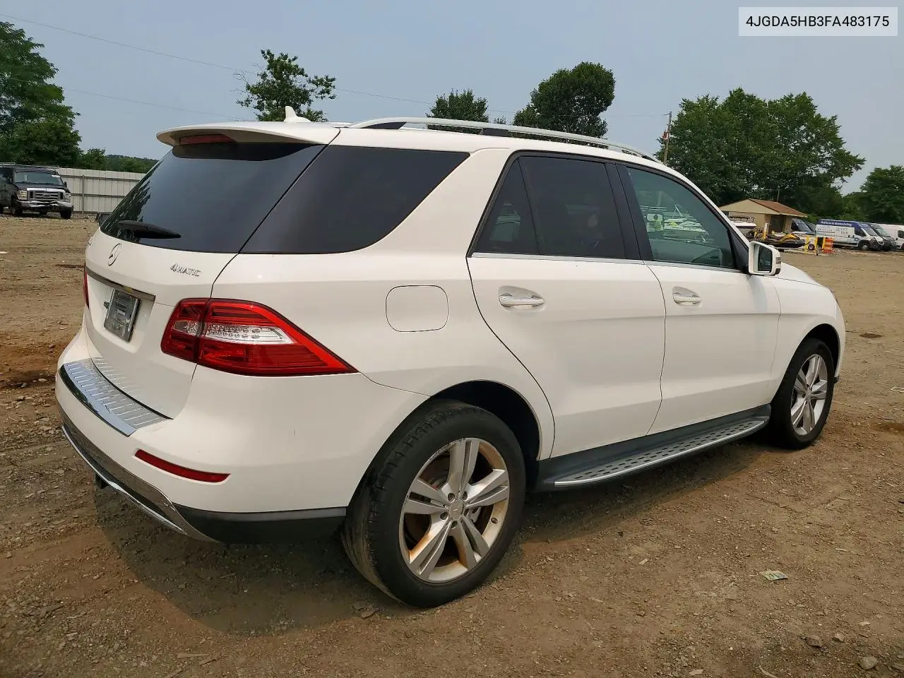 2015 Mercedes-Benz Ml 350 4Matic VIN: 4JGDA5HB3FA483175 Lot: 61174846