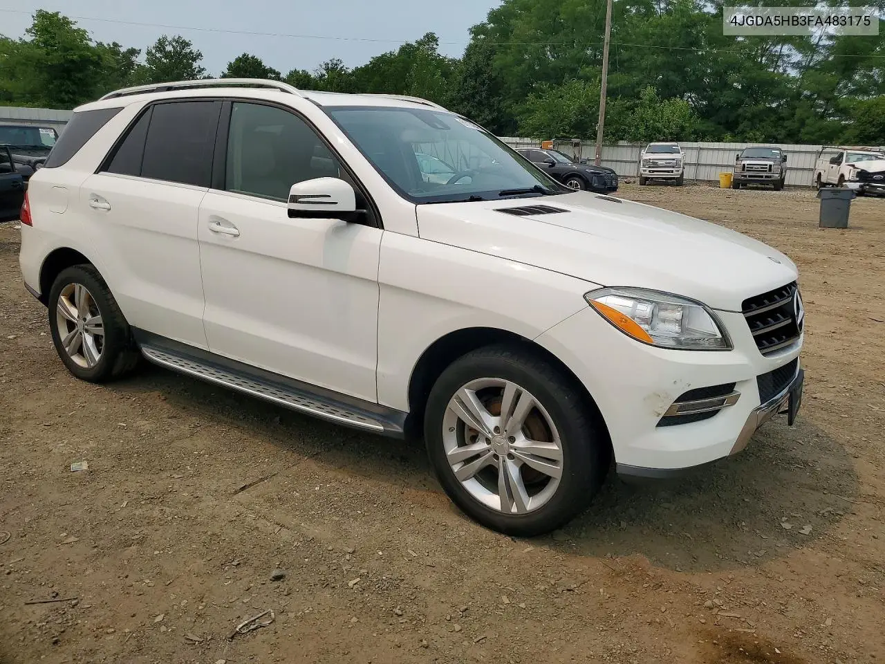 2015 Mercedes-Benz Ml 350 4Matic VIN: 4JGDA5HB3FA483175 Lot: 61174846