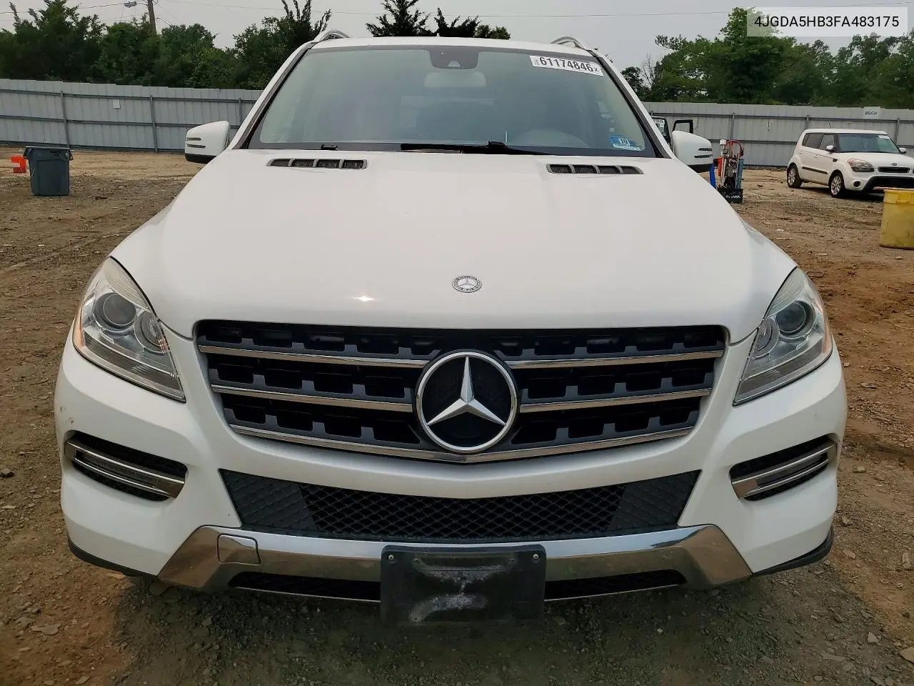 2015 Mercedes-Benz Ml 350 4Matic VIN: 4JGDA5HB3FA483175 Lot: 61174846
