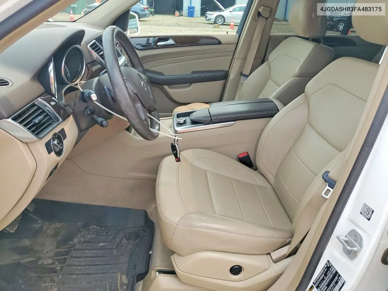 2015 Mercedes-Benz Ml 350 4Matic VIN: 4JGDA5HB3FA483175 Lot: 61174846