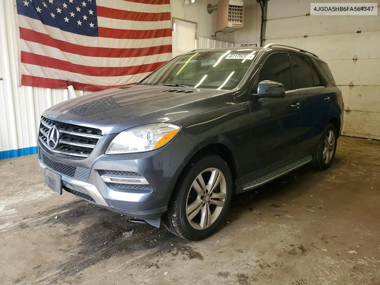 2015 Mercedes-Benz Ml 350 4Matic VIN: 4JGDA5HB6FA564347 Lot: 61175206