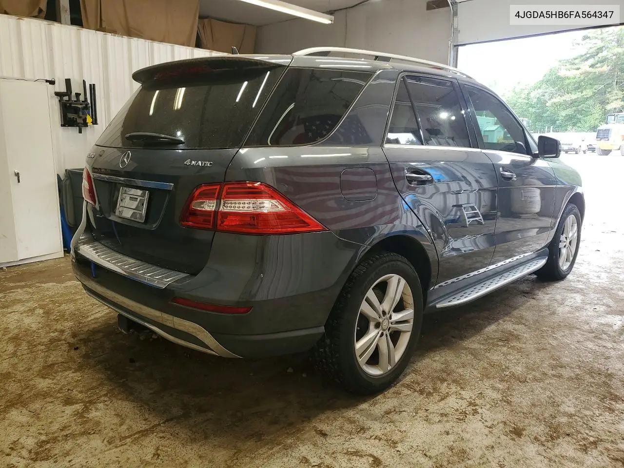 2015 Mercedes-Benz Ml 350 4Matic VIN: 4JGDA5HB6FA564347 Lot: 61175206