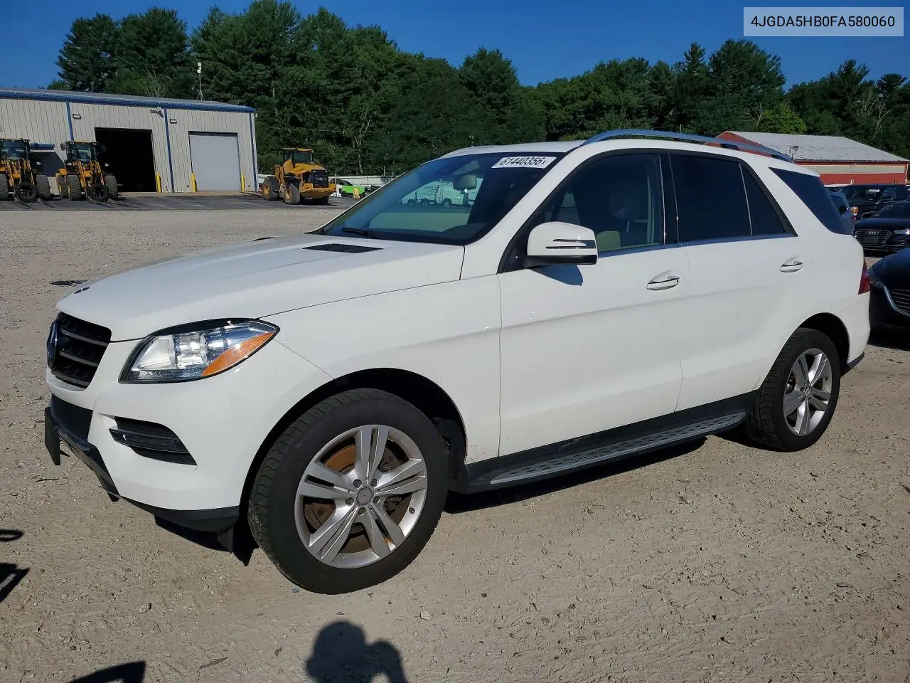 2015 Mercedes-Benz Ml 350 4Matic VIN: 4JGDA5HB0FA580060 Lot: 61440356
