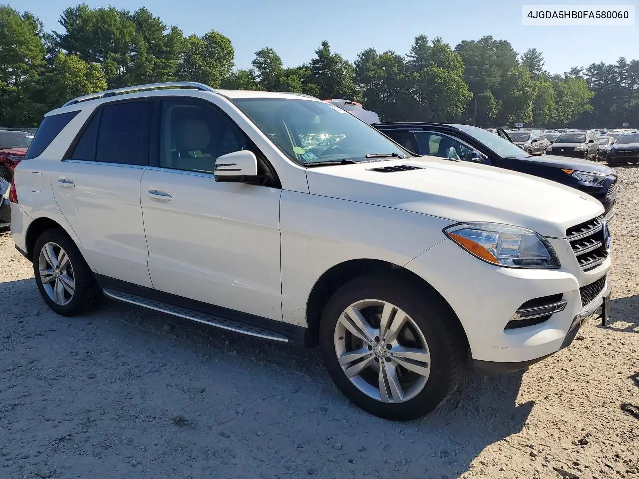 2015 Mercedes-Benz Ml 350 4Matic VIN: 4JGDA5HB0FA580060 Lot: 61440356