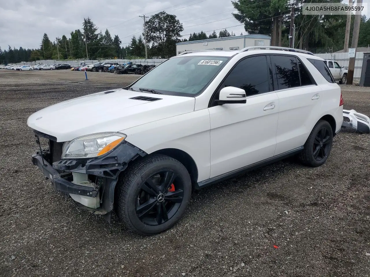 2015 Mercedes-Benz Ml 350 4Matic VIN: 4JGDA5HB8FA595597 Lot: 61601296