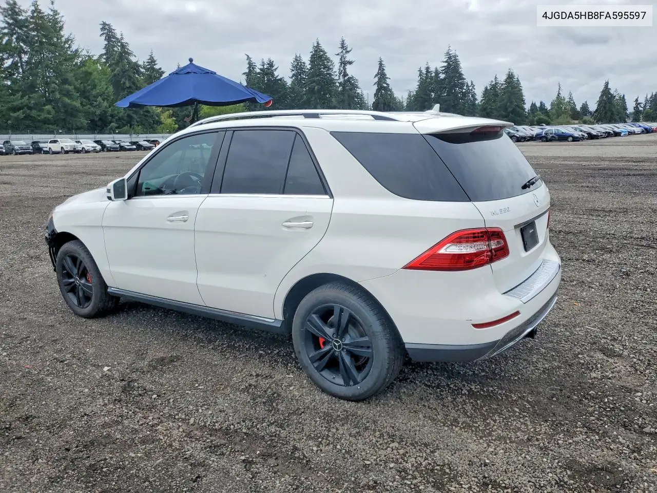 2015 Mercedes-Benz Ml 350 4Matic VIN: 4JGDA5HB8FA595597 Lot: 61601296