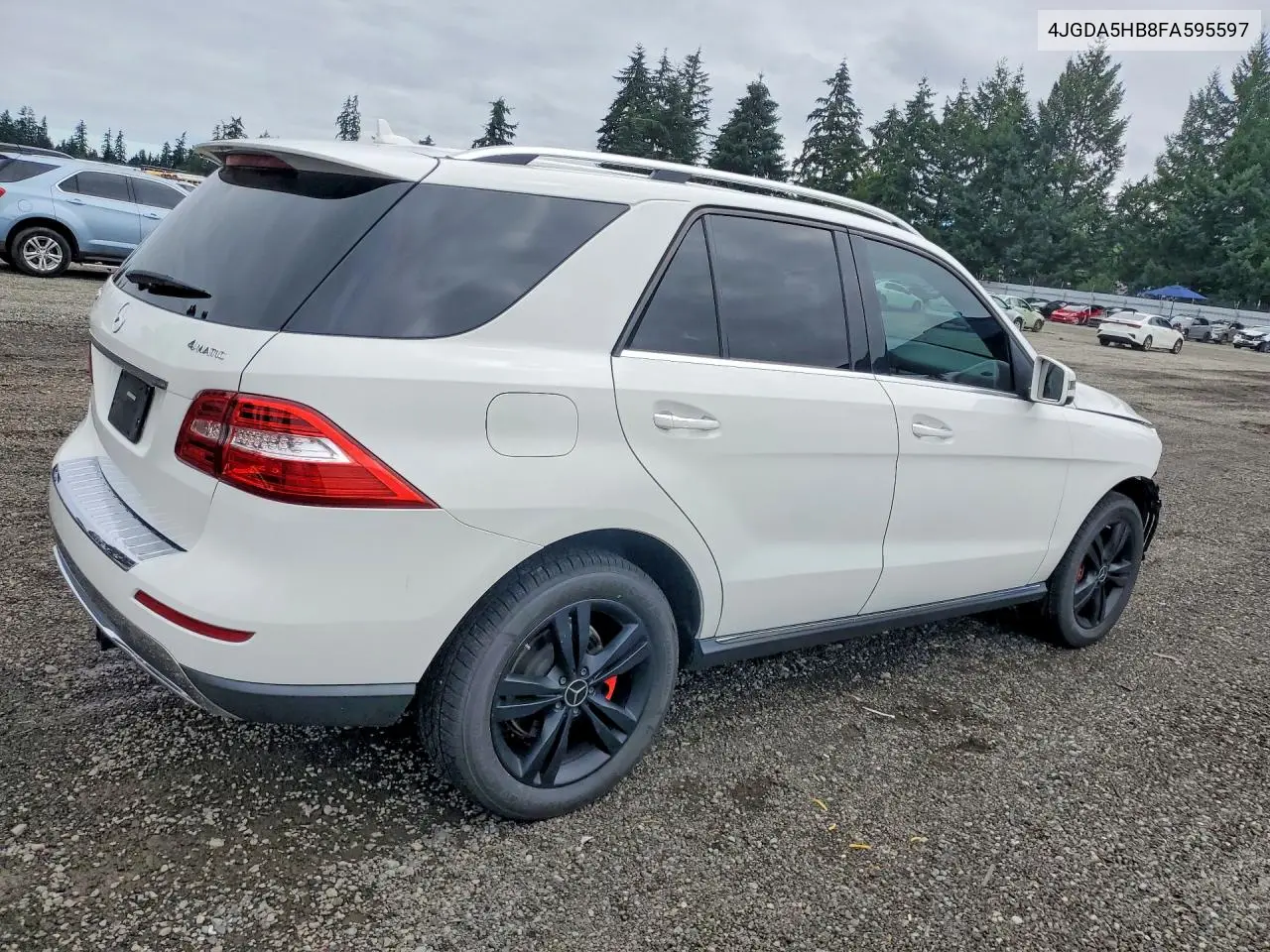 2015 Mercedes-Benz Ml 350 4Matic VIN: 4JGDA5HB8FA595597 Lot: 61601296