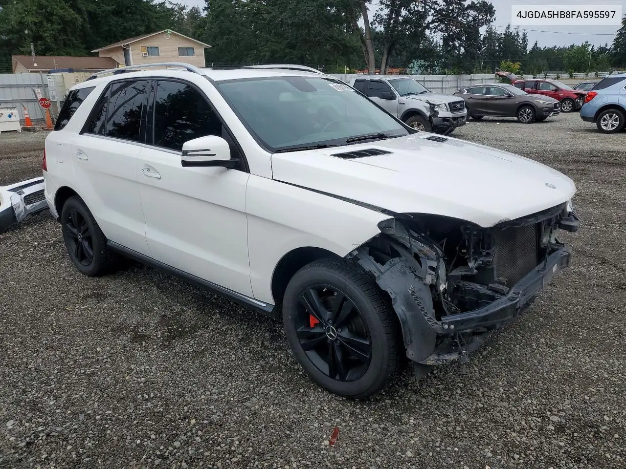 2015 Mercedes-Benz Ml 350 4Matic VIN: 4JGDA5HB8FA595597 Lot: 61601296
