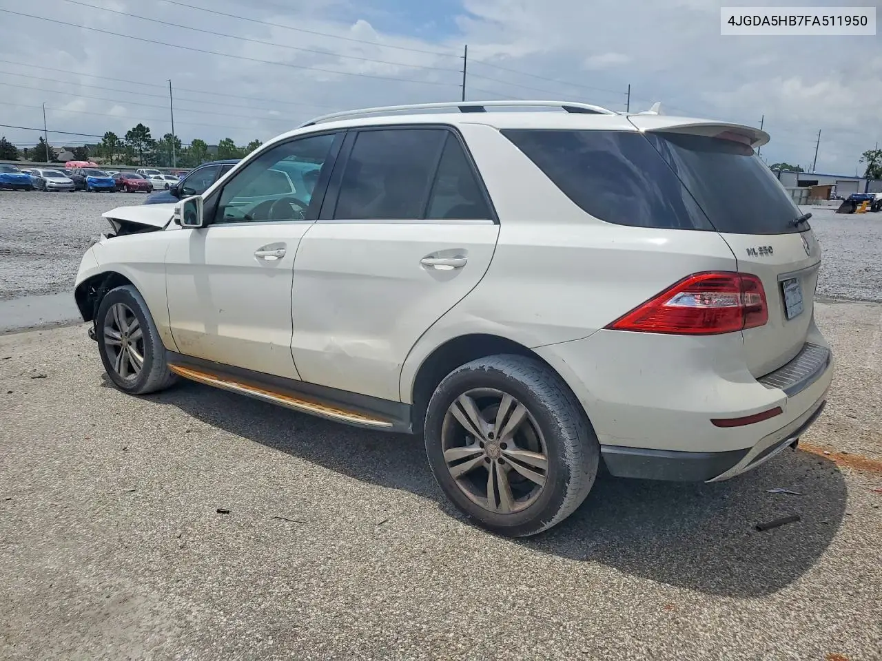 2015 Mercedes-Benz Ml 350 4Matic VIN: 4JGDA5HB7FA511950 Lot: 61708366
