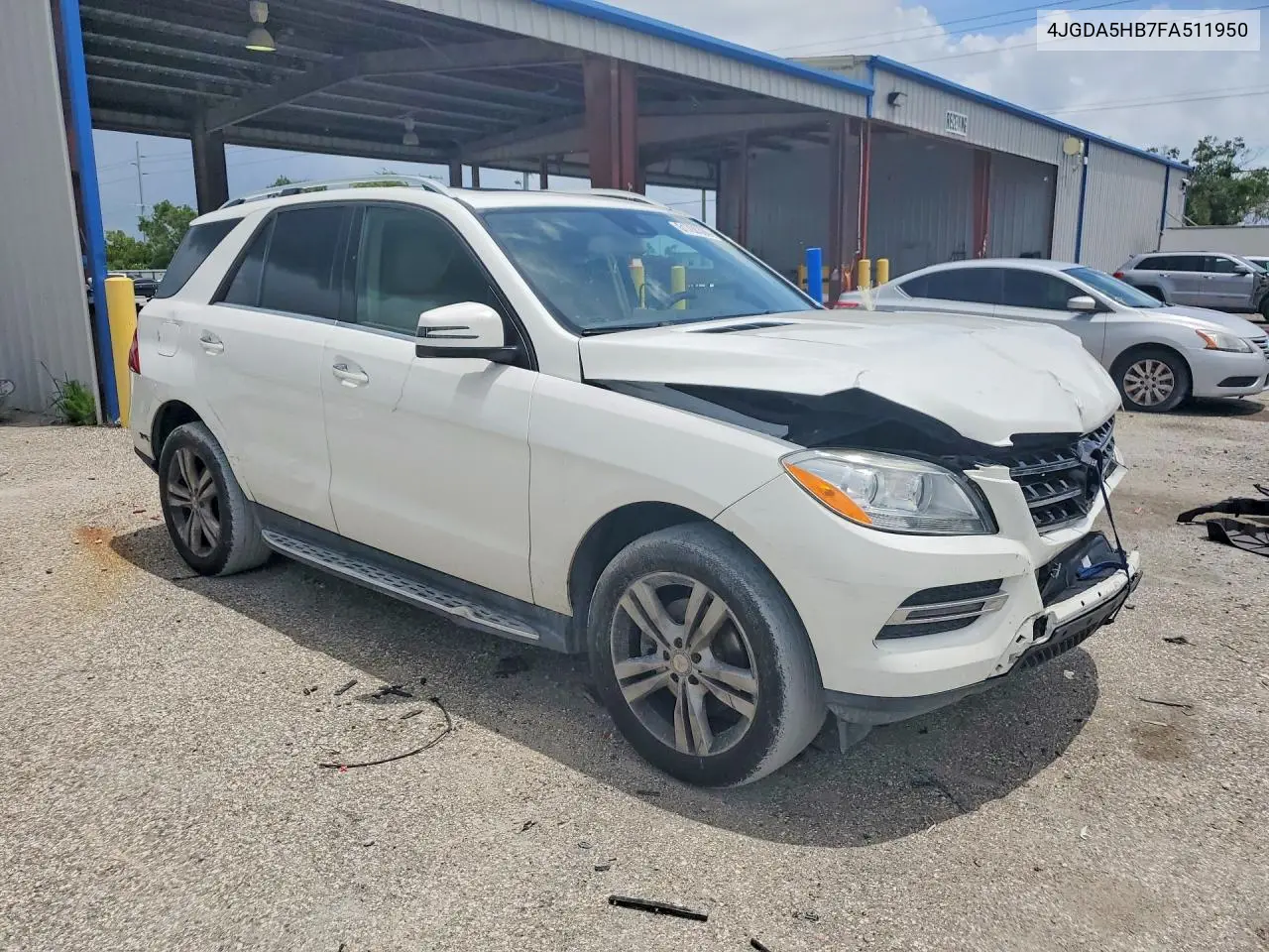 2015 Mercedes-Benz Ml 350 4Matic VIN: 4JGDA5HB7FA511950 Lot: 61708366