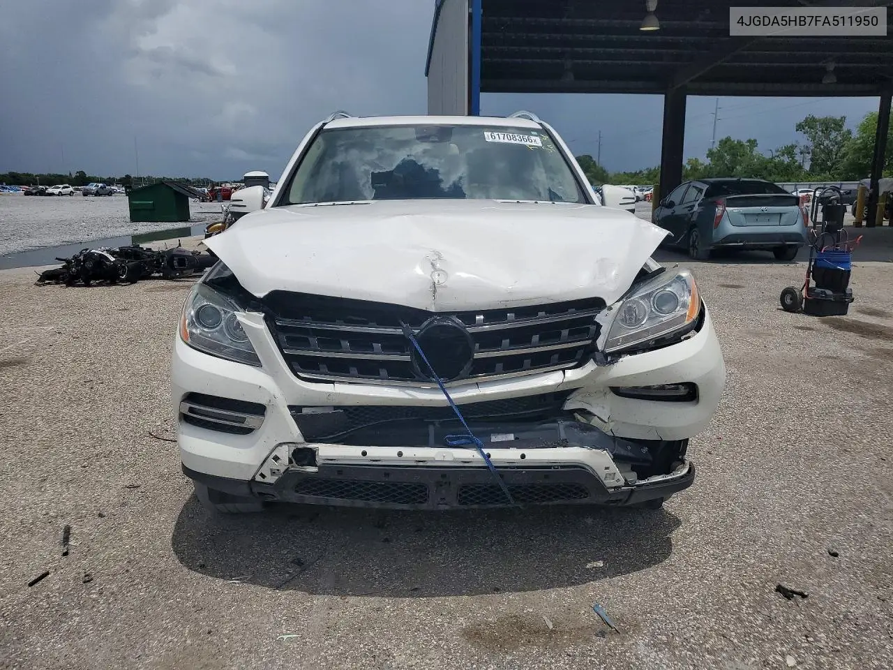 2015 Mercedes-Benz Ml 350 4Matic VIN: 4JGDA5HB7FA511950 Lot: 61708366