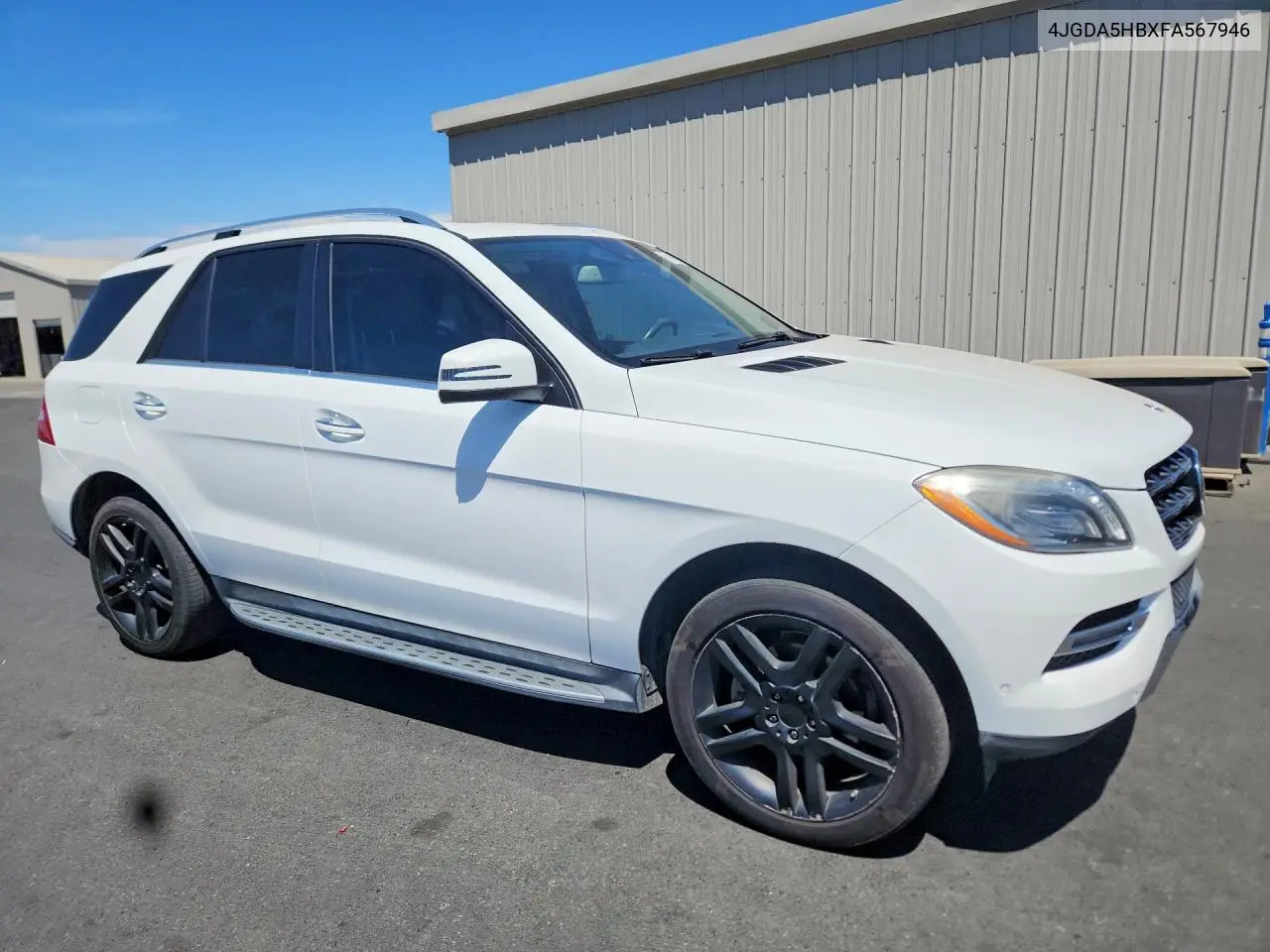 2015 Mercedes-Benz Ml 350 4Matic VIN: 4JGDA5HBXFA567946 Lot: 61942956