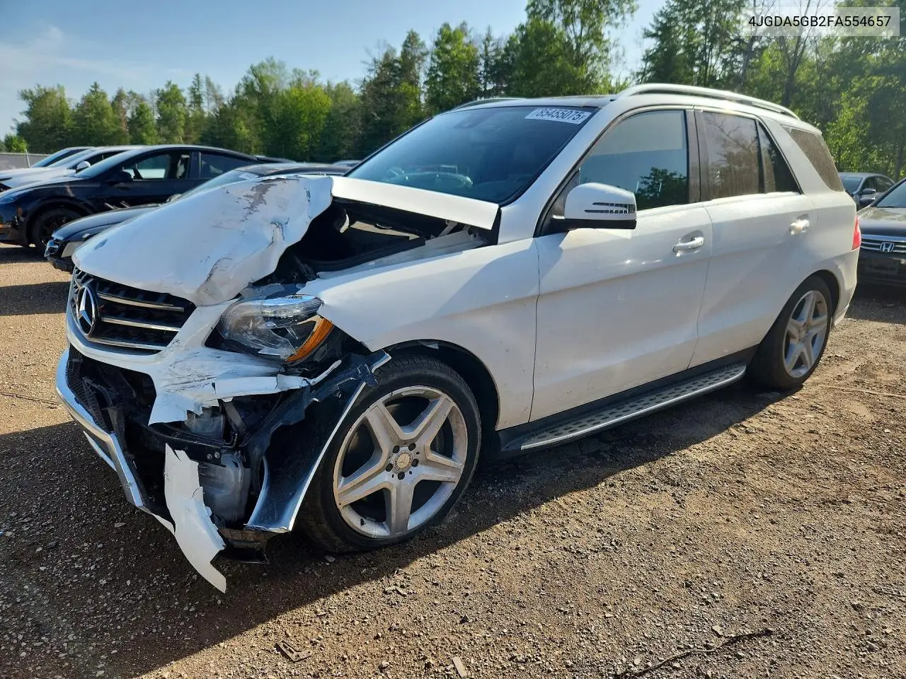 2015 Mercedes-Benz Ml 400 4Matic VIN: 4JGDA5GB2FA554657 Lot: 85455075