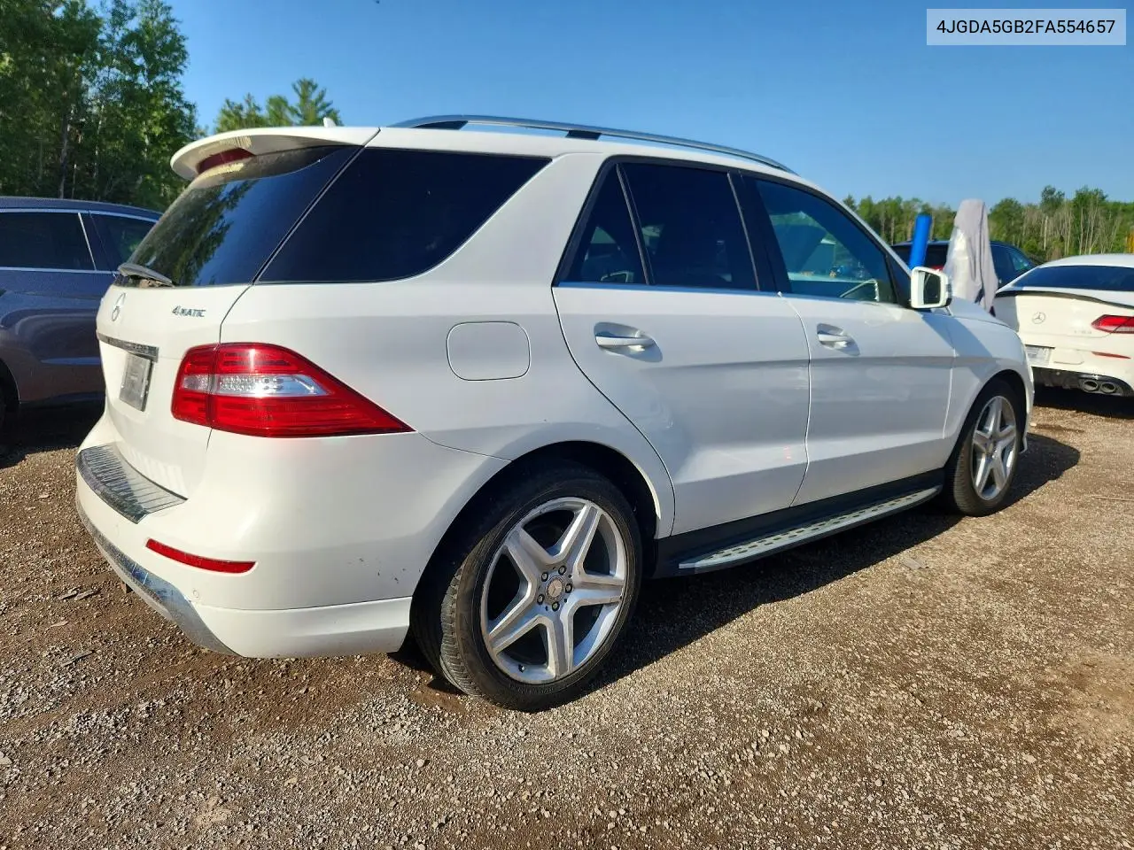 2015 Mercedes-Benz Ml 400 4Matic VIN: 4JGDA5GB2FA554657 Lot: 85455075