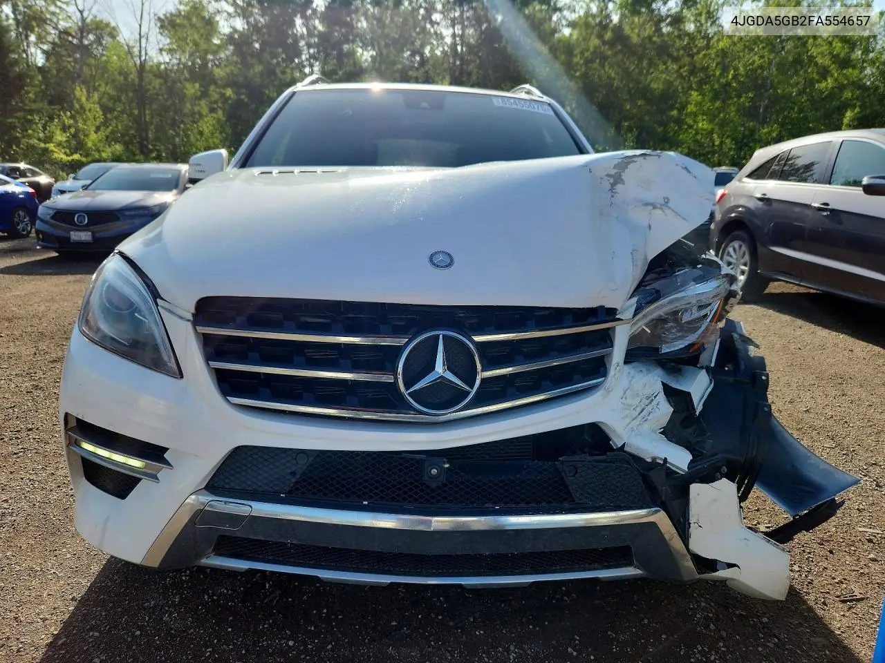 2015 Mercedes-Benz Ml 400 4Matic VIN: 4JGDA5GB2FA554657 Lot: 85455075