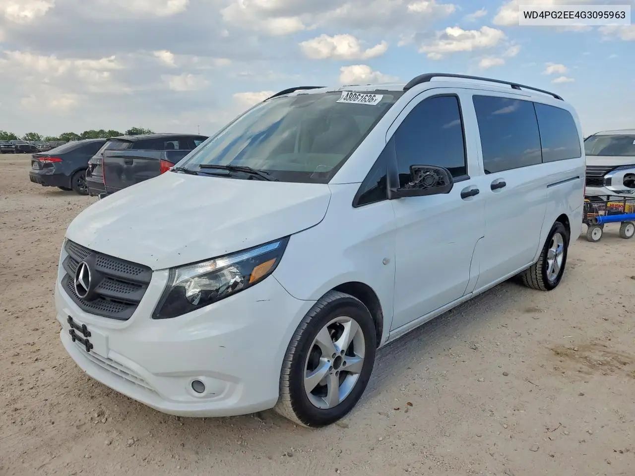 2016 Mercedes Benz Metris VIN: WD4PG2EE4G3095963 Lot: 48061636