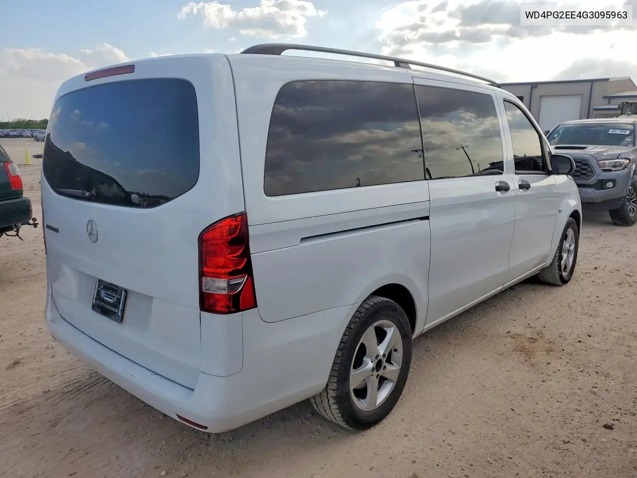 2016 Mercedes Benz Metris VIN: WD4PG2EE4G3095963 Lot: 48061636
