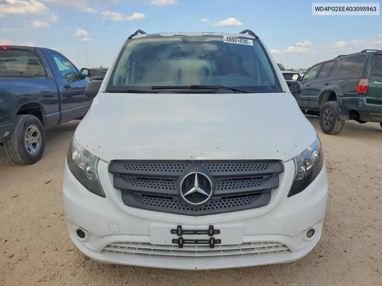 2016 Mercedes Benz Metris VIN: WD4PG2EE4G3095963 Lot: 48061636