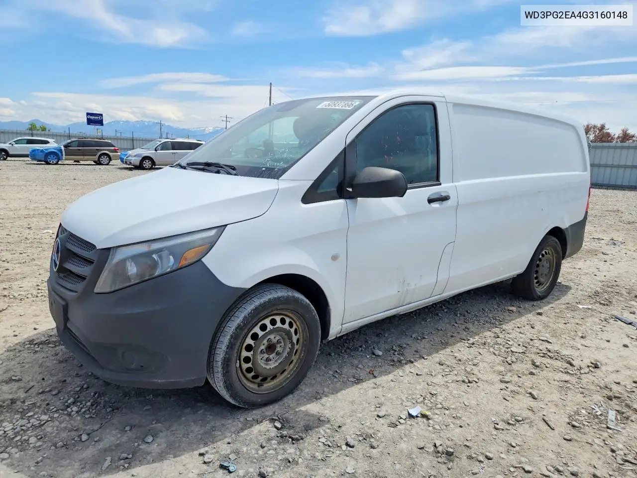2016 Mercedes Benz Metris VIN: WD3PG2EA4G3160148 Lot: 50937896