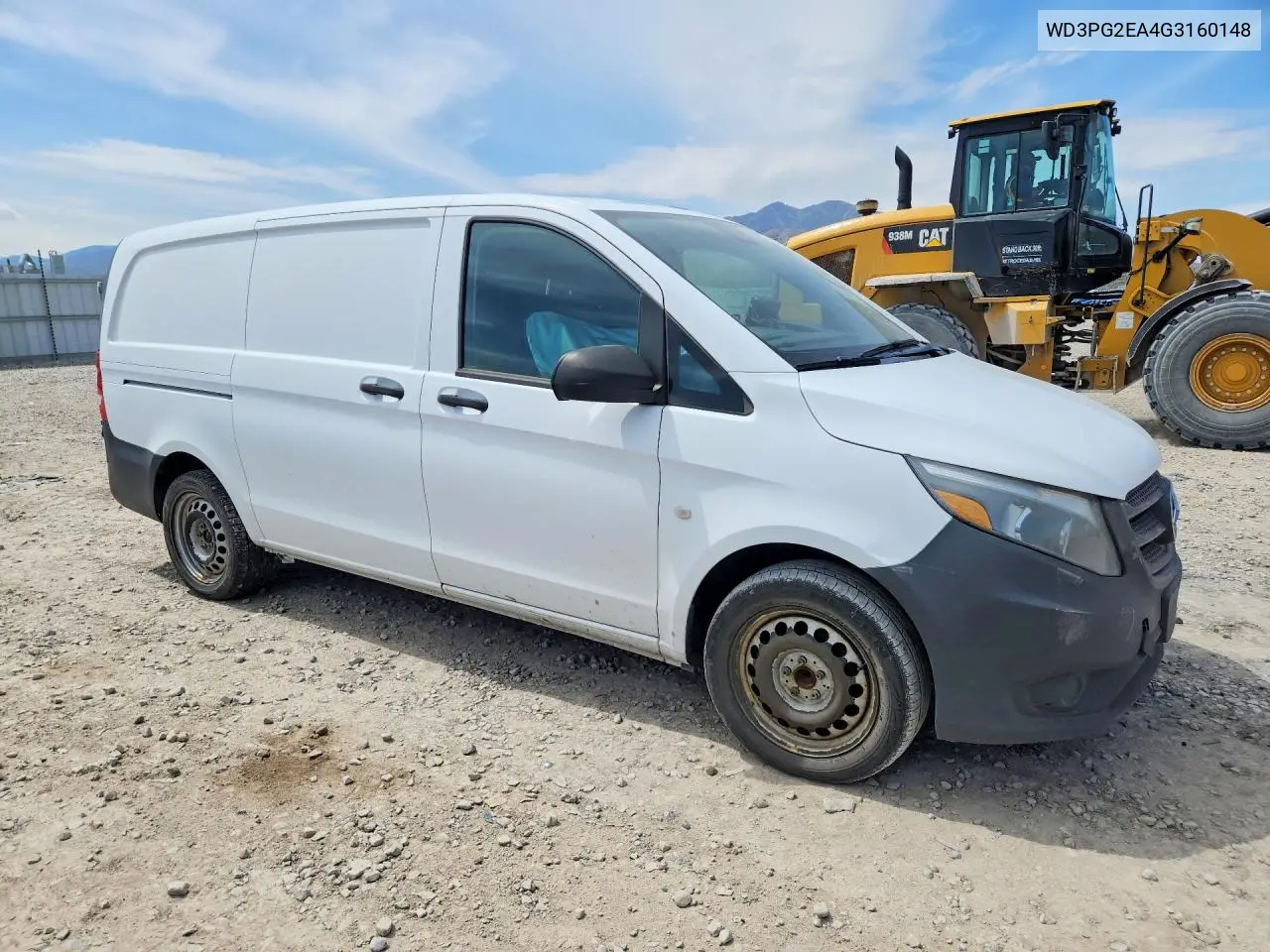 2016 Mercedes Benz Metris VIN: WD3PG2EA4G3160148 Lot: 50937896