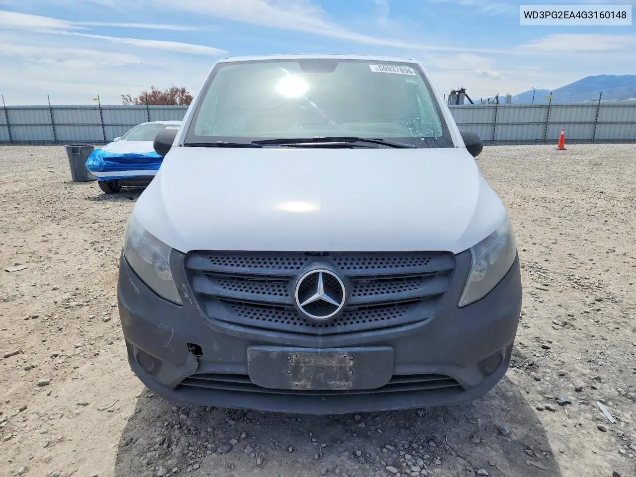 2016 Mercedes Benz Metris VIN: WD3PG2EA4G3160148 Lot: 50937896