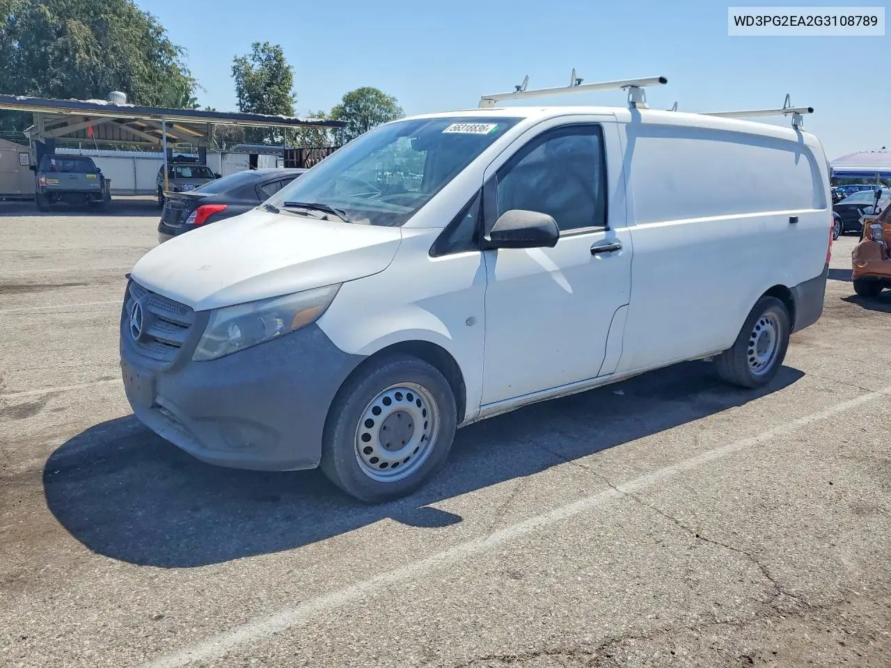 2016 Mercedes Benz Metris Delivery Van VIN: WD3PG2EA2G3108789 Lot: 56318836