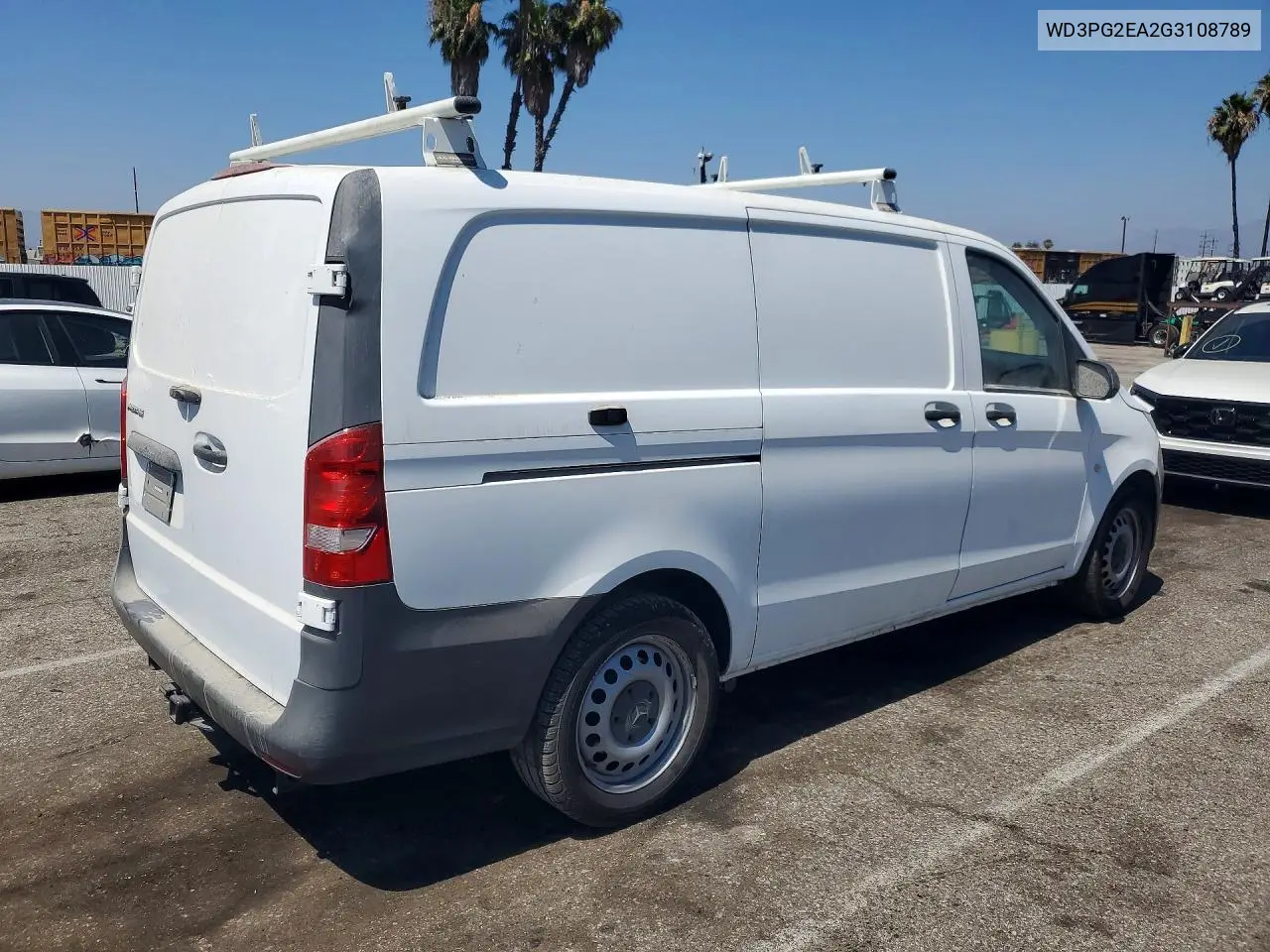 2016 Mercedes Benz Metris Delivery Van VIN: WD3PG2EA2G3108789 Lot: 56318836
