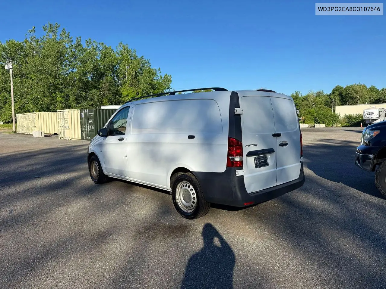 2016 Mercedes-Benz Metris VIN: WD3PG2EA8G3107646 Lot: 56544486