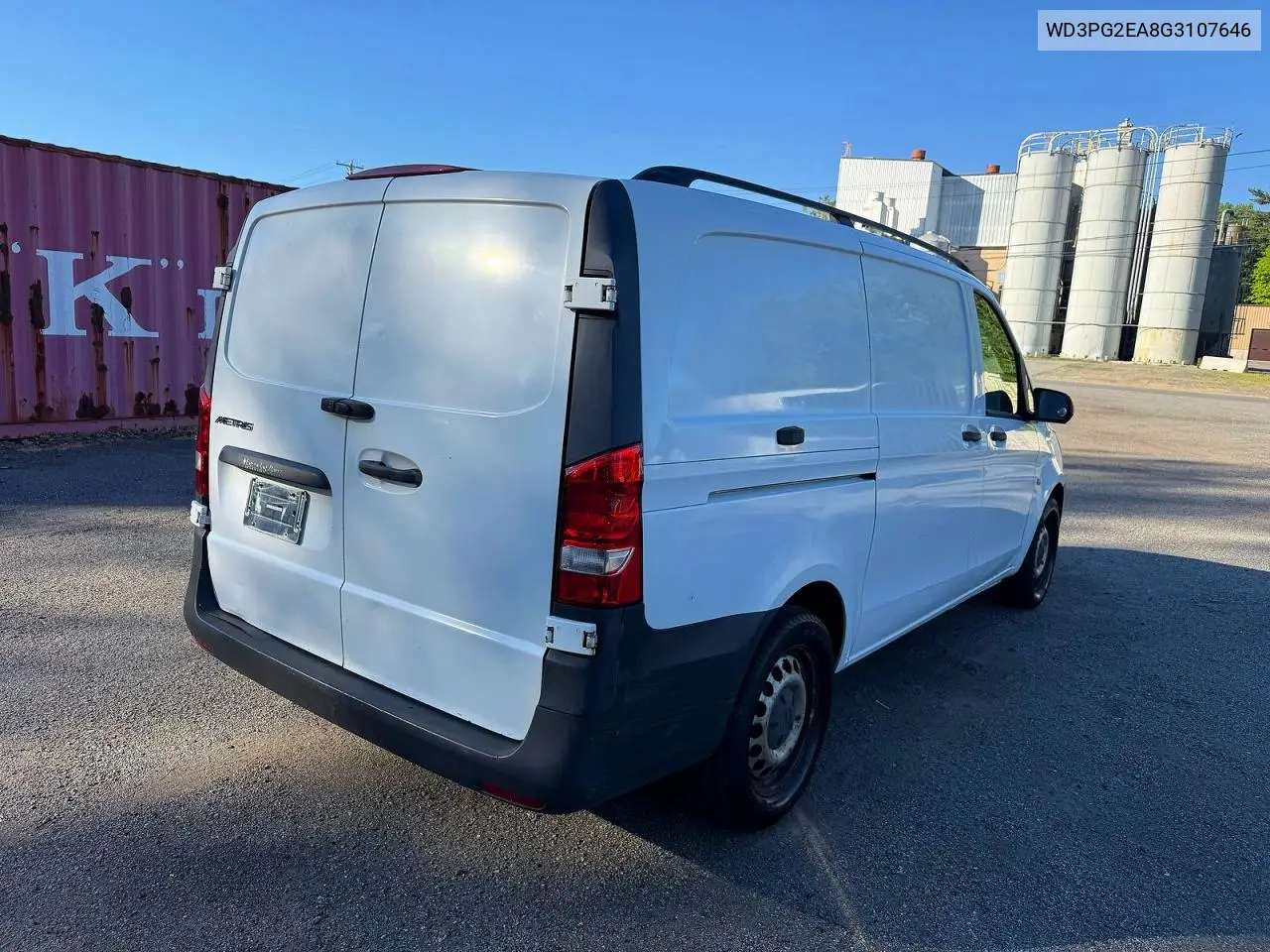 2016 Mercedes-Benz Metris VIN: WD3PG2EA8G3107646 Lot: 56544486