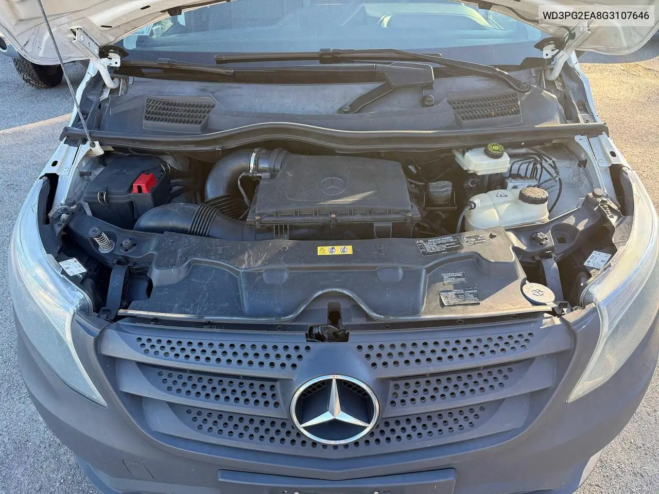 2016 Mercedes-Benz Metris VIN: WD3PG2EA8G3107646 Lot: 56544486