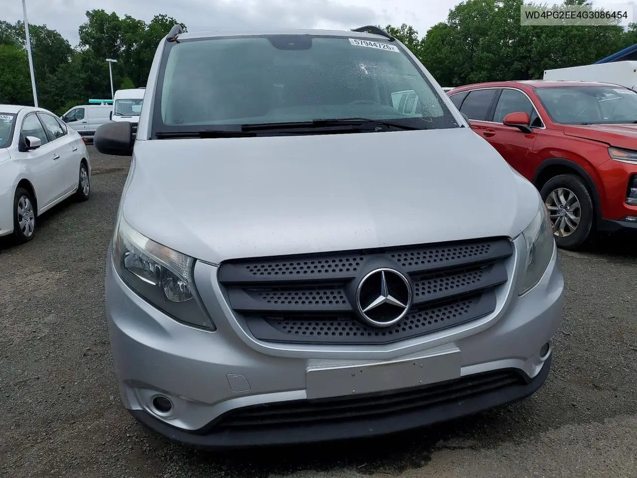 2016 Mercedes-Benz Metris VIN: WD4PG2EE4G3086454 Lot: 57944726