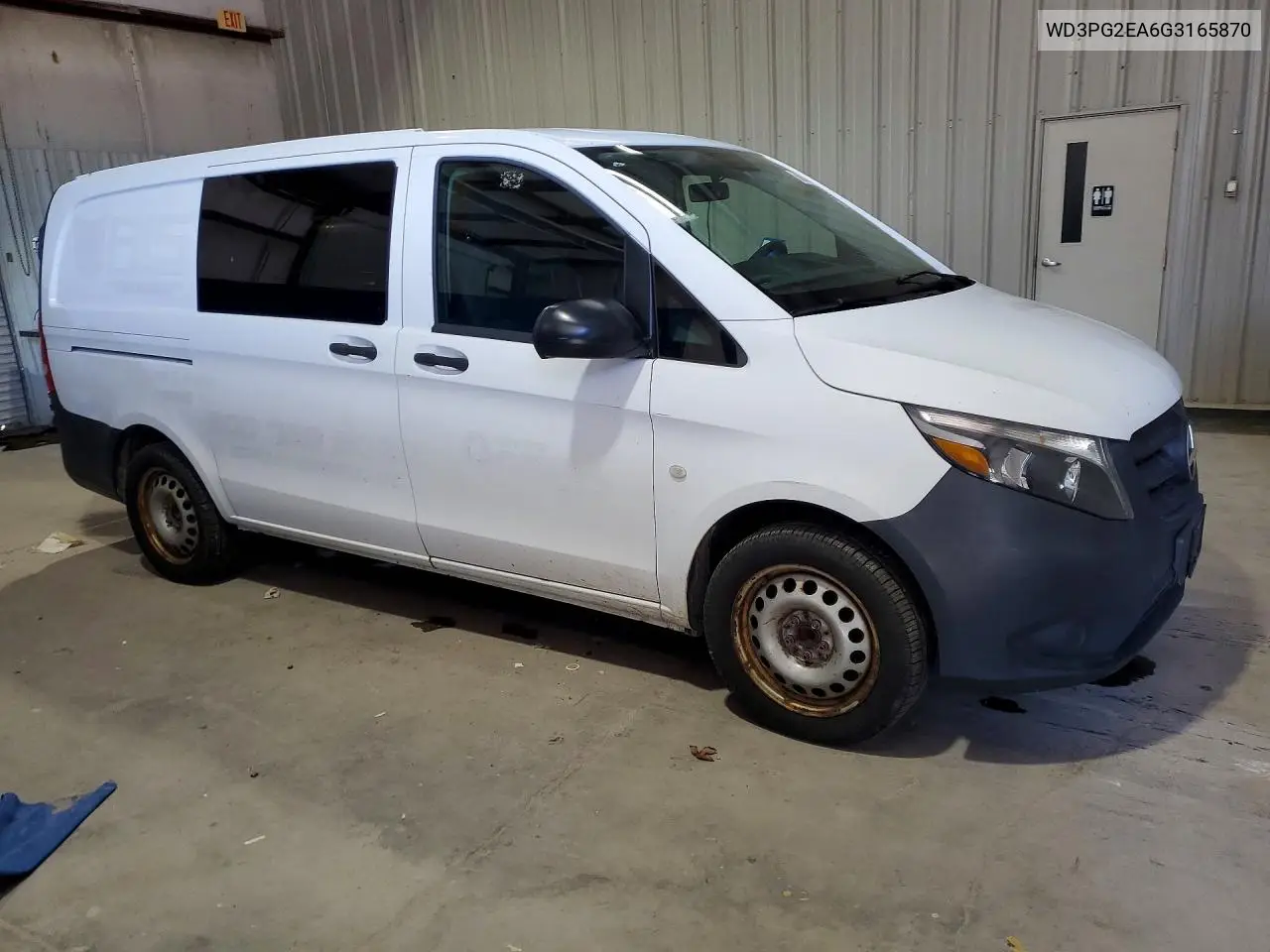2016 Mercedes-Benz Metris VIN: WD3PG2EA6G3165870 Lot: 58742426