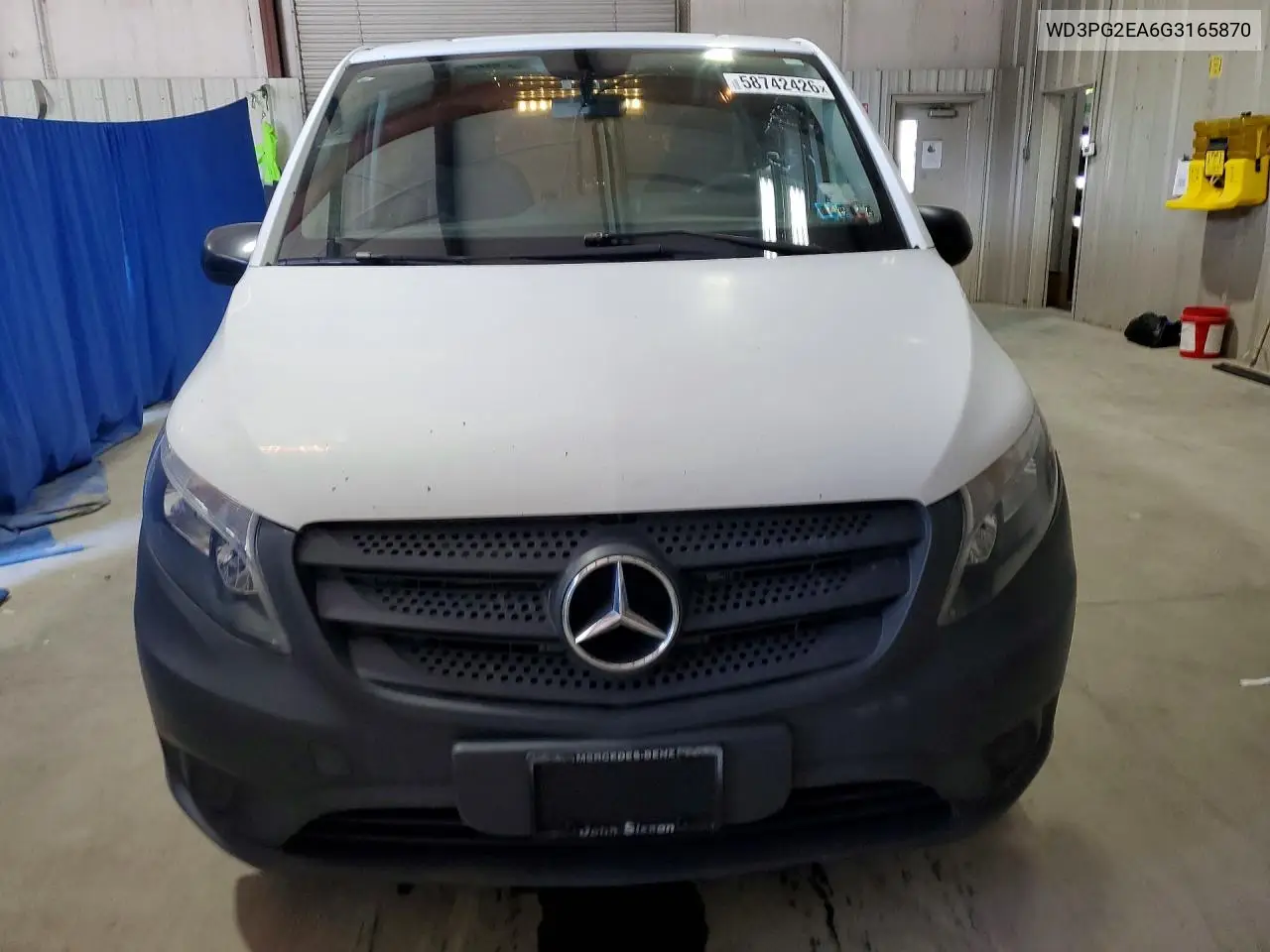 2016 Mercedes-Benz Metris VIN: WD3PG2EA6G3165870 Lot: 58742426
