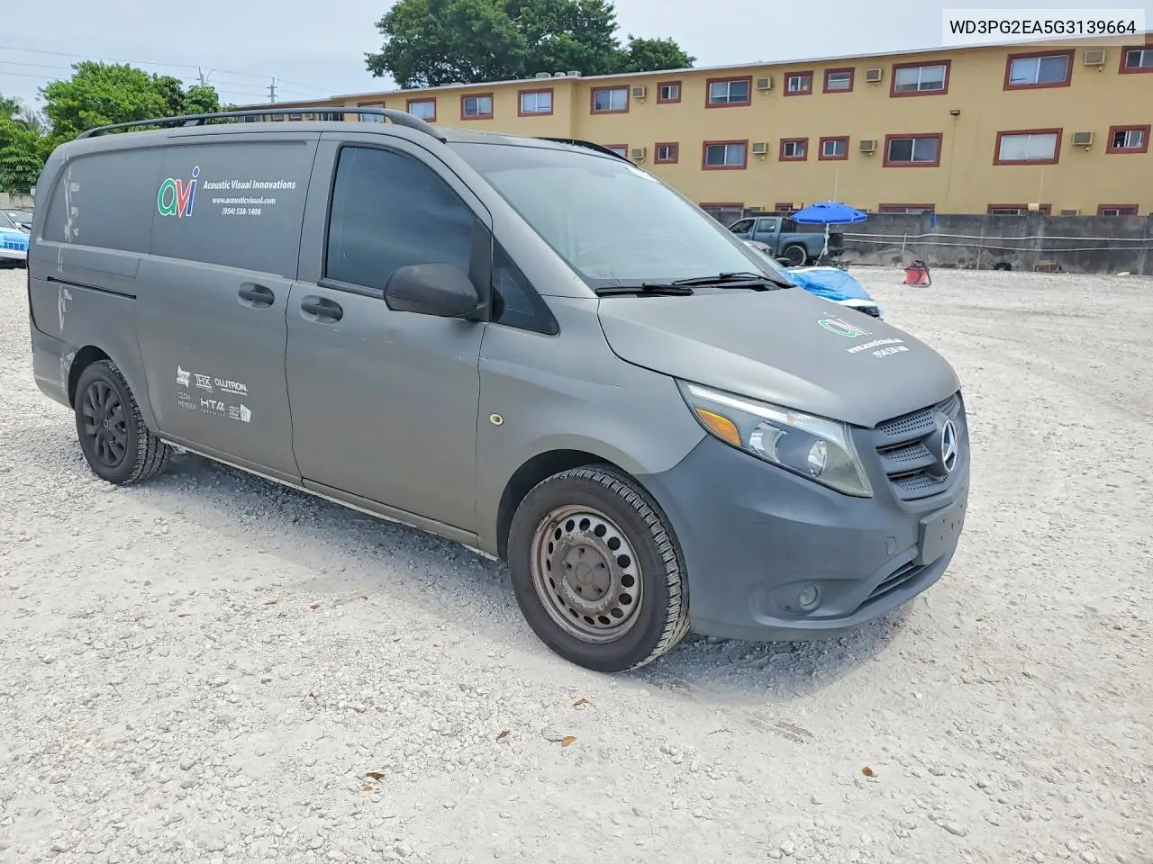 2016 Mercedes-Benz Metris VIN: WD3PG2EA5G3139664 Lot: 59256226