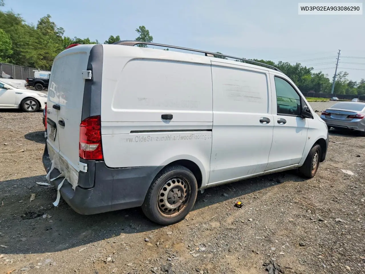 2016 Mercedes-Benz Metris VIN: WD3PG2EA9G3086290 Lot: 61208266