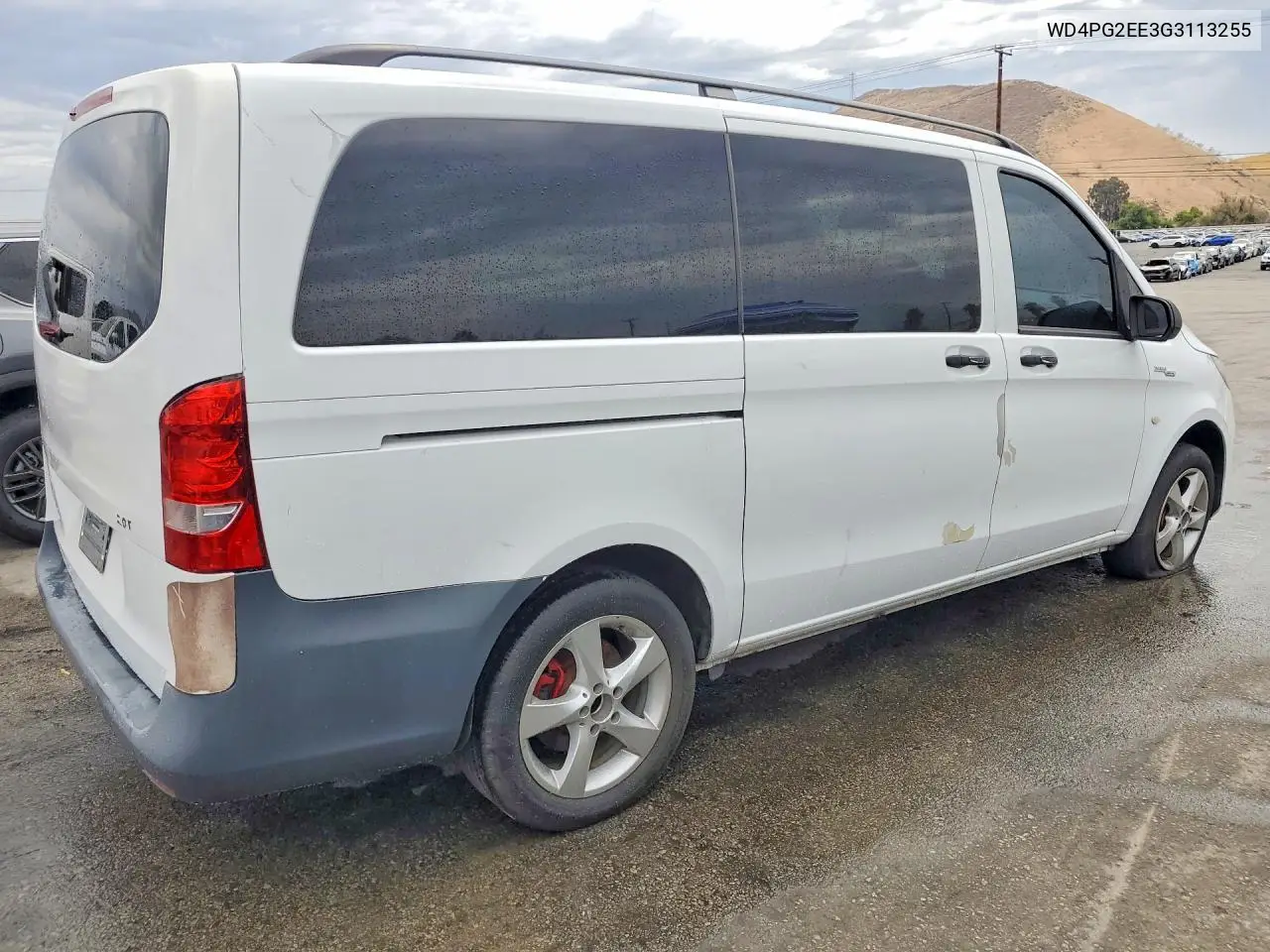 2016 Mercedes-Benz Metris VIN: WD4PG2EE3G3113255 Lot: 61871566